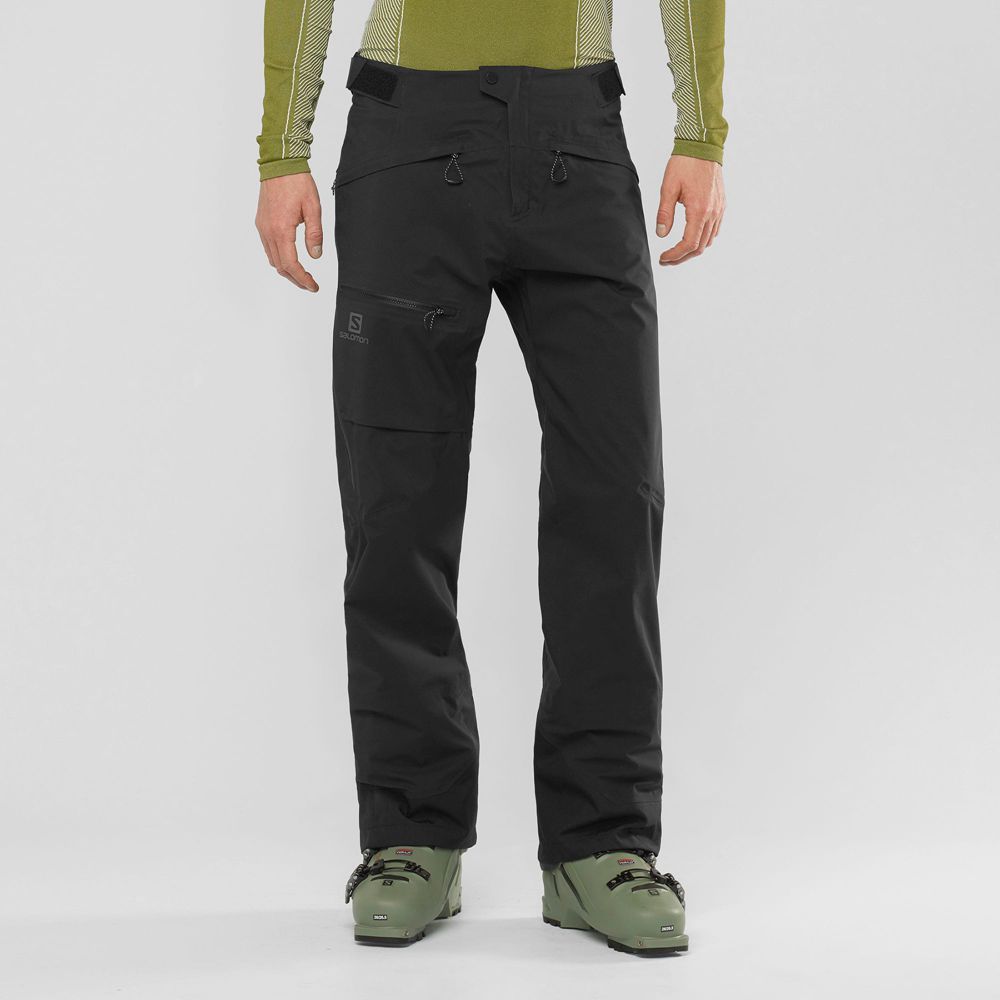 Pantalones Salomon Hombre Negras - Salomon Argentina OUTPEAK 3L LIGHT SHELL M,639254-UAB